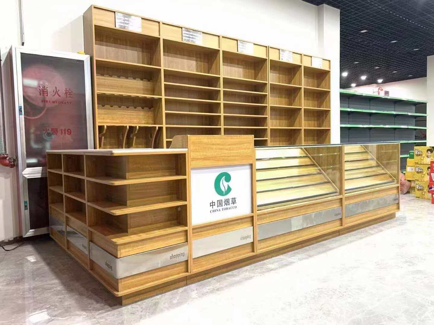 道里区烟酒柜超市货架 - 方案